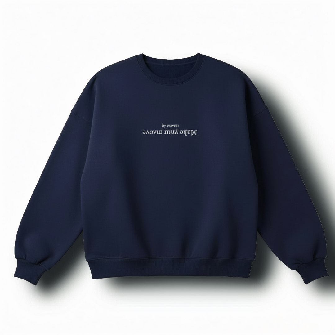 Suéter azul oscuro Make your move