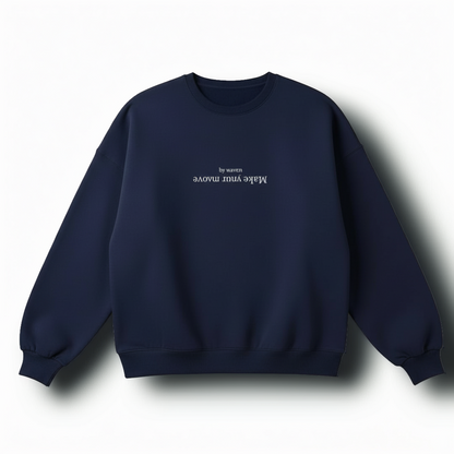 Suéter azul oscuro Make your move